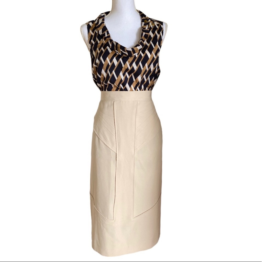 Harve’ Benard  Midi cream skirt Sz 12